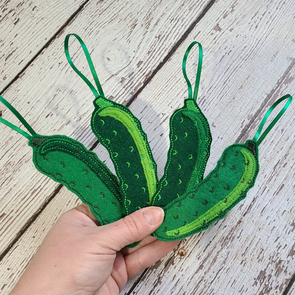 NEW! Pickle Felt Ornament