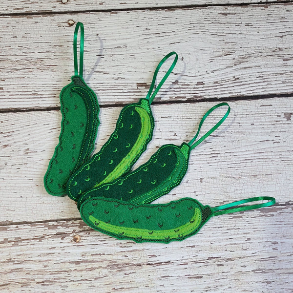 NEW! Pickle Felt Ornament