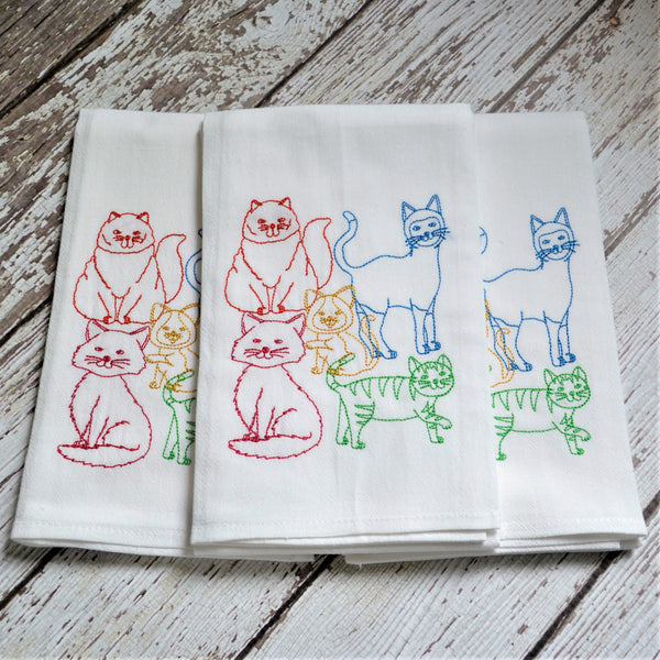 Lots of Cats Tea Towel