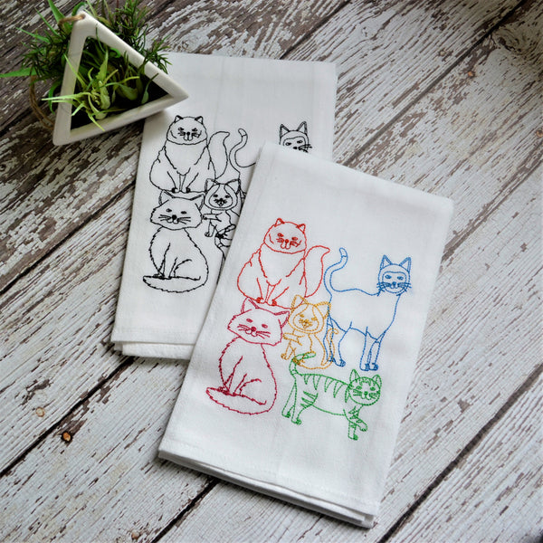 Lots of Cats Tea Towel