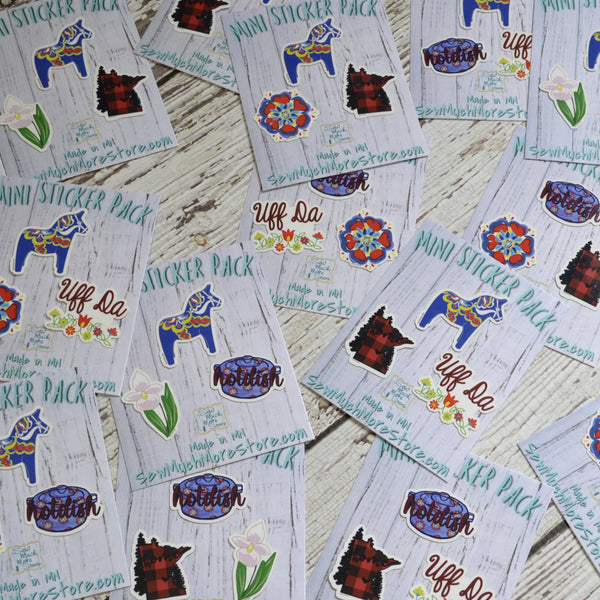 Mini Sticker Packs, Vinyl Stickers