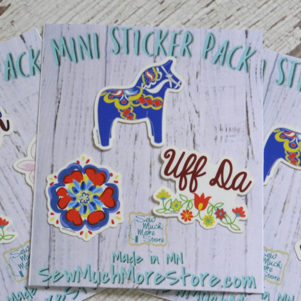 Mini Sticker Packs, Vinyl Stickers