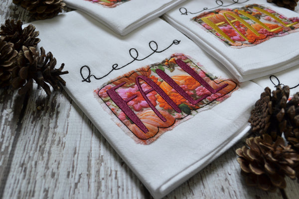 Hello Fall Tea Towel