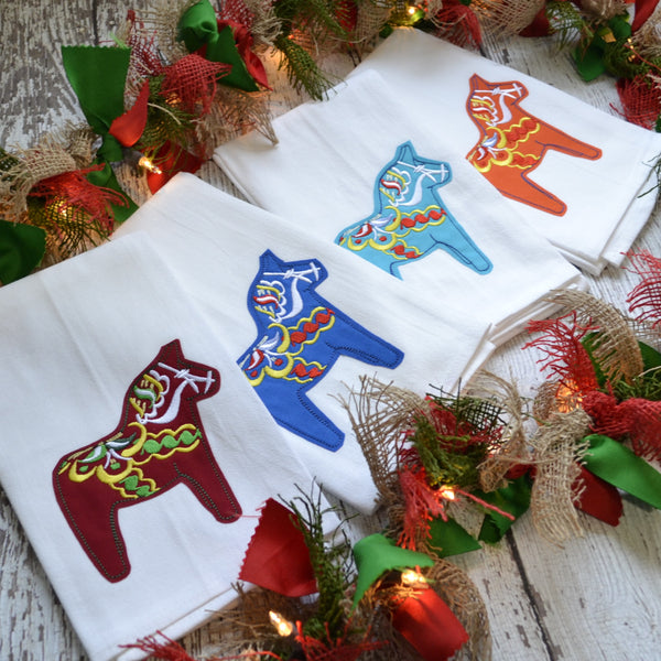 Dala Horse Tea Towel - NEW COLORS AVAILABLE