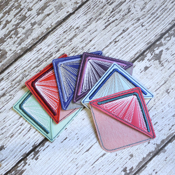 Corner Bookmark - Embroidered Book