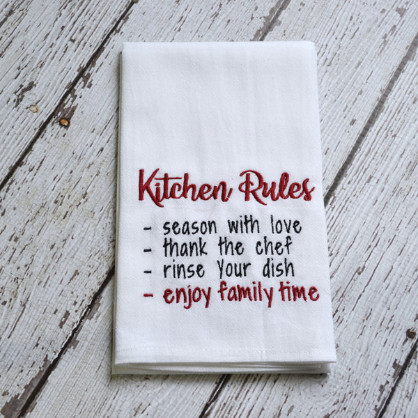 Kitchen Rules Tea Towel