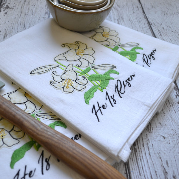 He is Risen Tea Towel