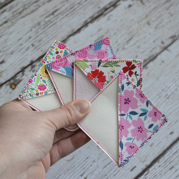 Corner Bookmark - Pink Florals