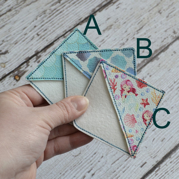 Corner Bookmark - Teal Mermaids