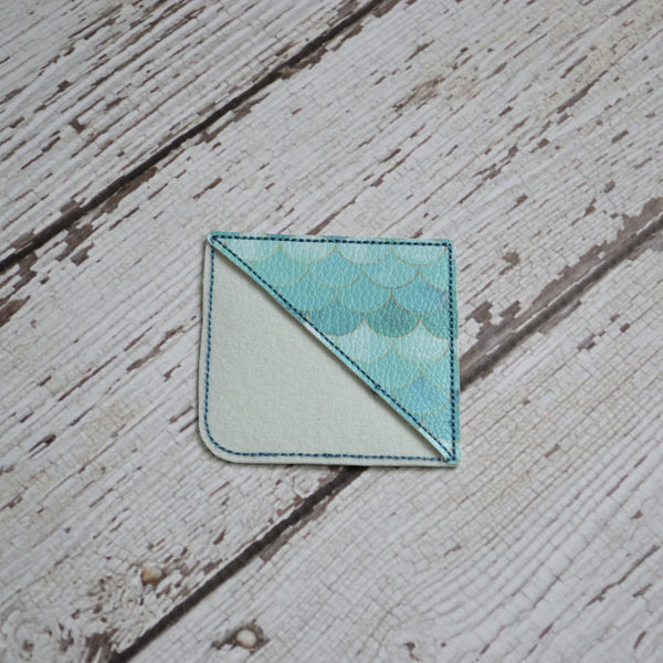 Corner Bookmark - Teal Mermaids