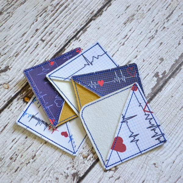 Corner Bookmark - Nurse Healthcare Heart