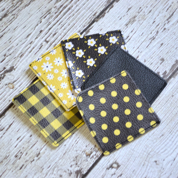 Corner Bookmark - Black and Yellow, Bees