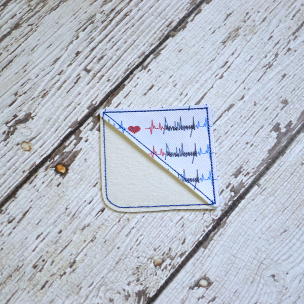 Corner Bookmark - Nurse Healthcare Heart