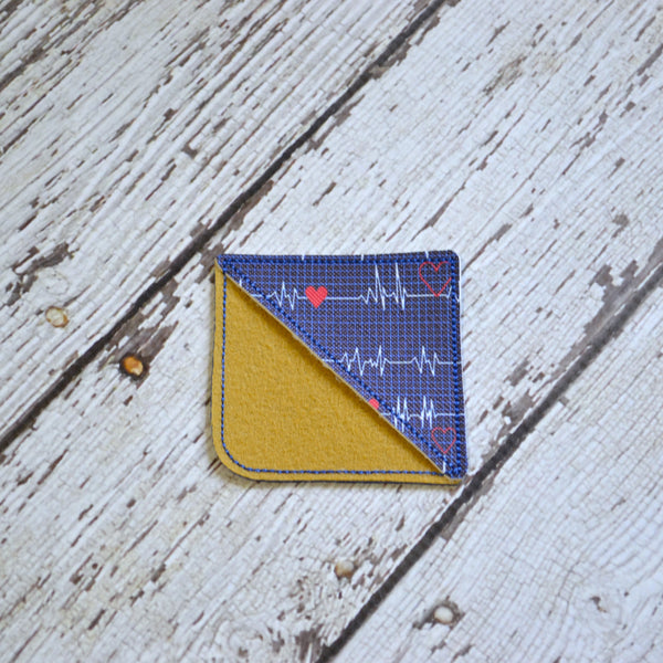 Corner Bookmark - Nurse Healthcare Heart
