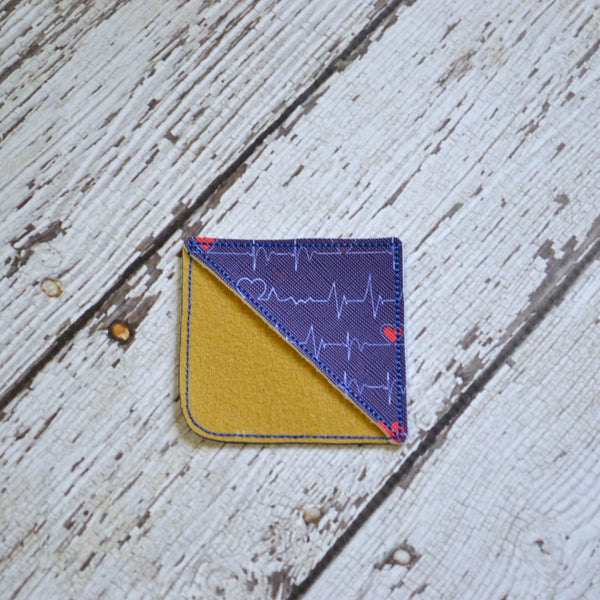 Corner Bookmark - Nurse Healthcare Heart