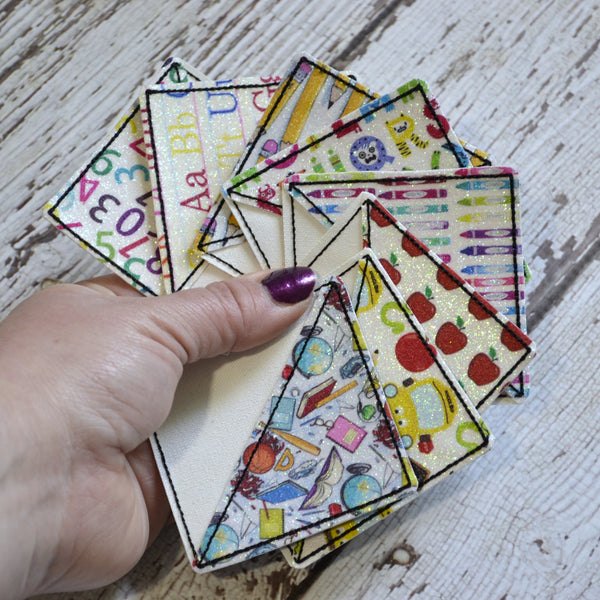 Corner Bookmark - Teacher Glitter, School