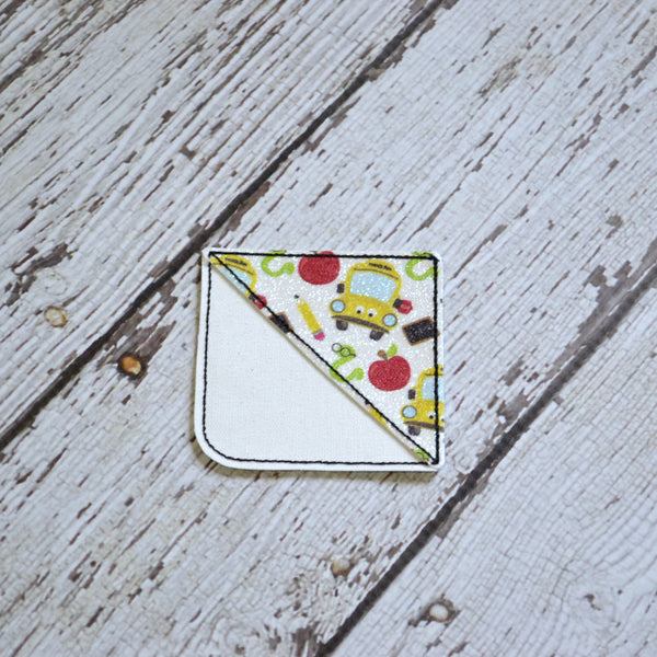 Corner Bookmark - Teacher Glitter, School