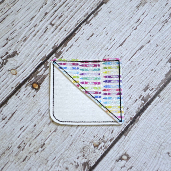 Corner Bookmark - Teacher Glitter, School
