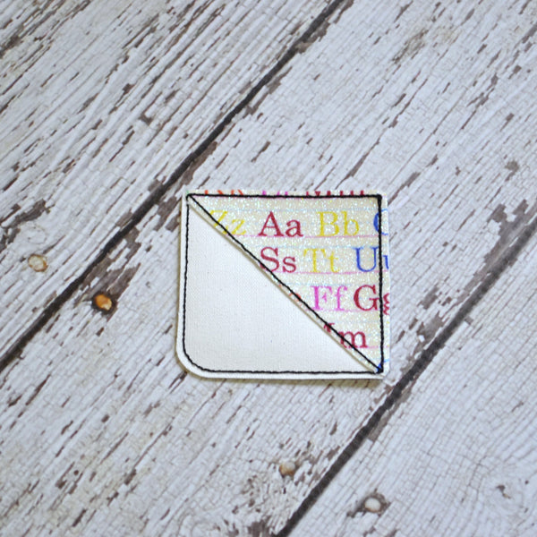 Corner Bookmark - Teacher Glitter, School