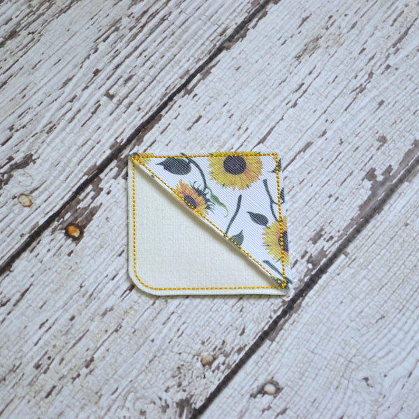 Corner Bookmark - Sunflower