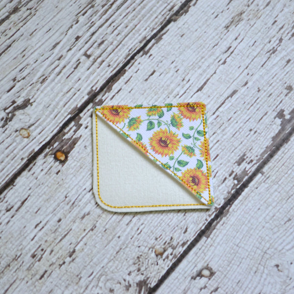 Corner Bookmark - Sunflower