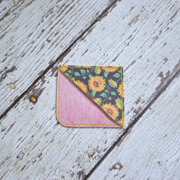 Corner Bookmark - Sunflower