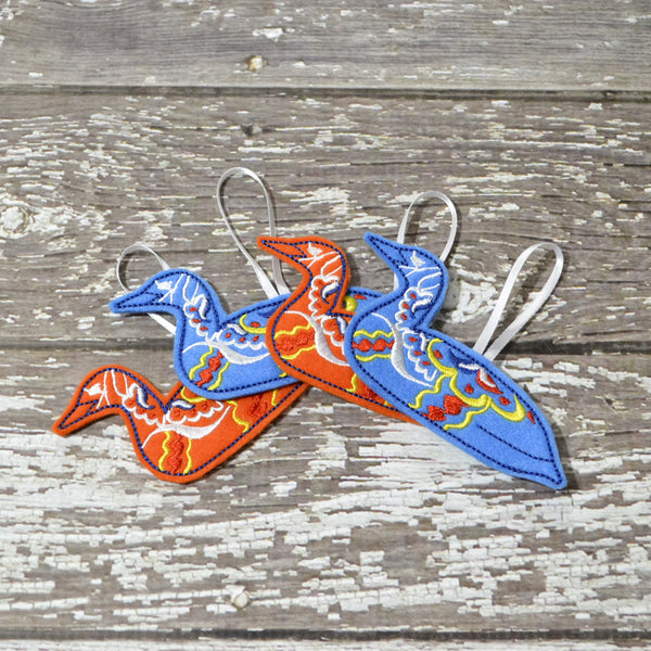 NEW! Dala Loon Felt Ornament