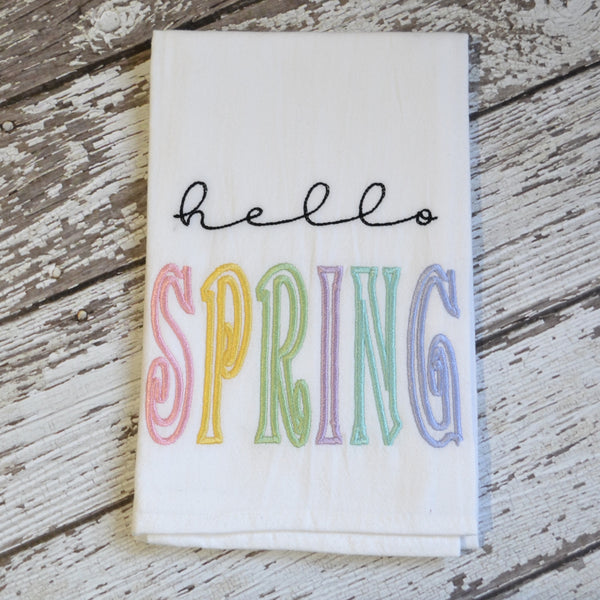 NEW! Hello Spring Tea Towel