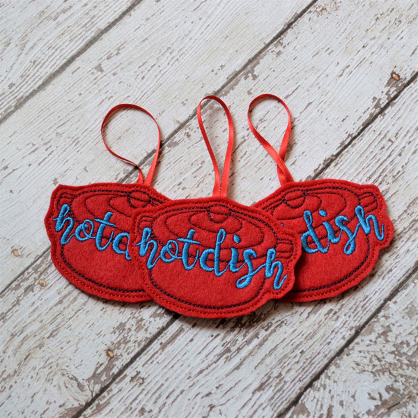 Hotdish Felt Ornament