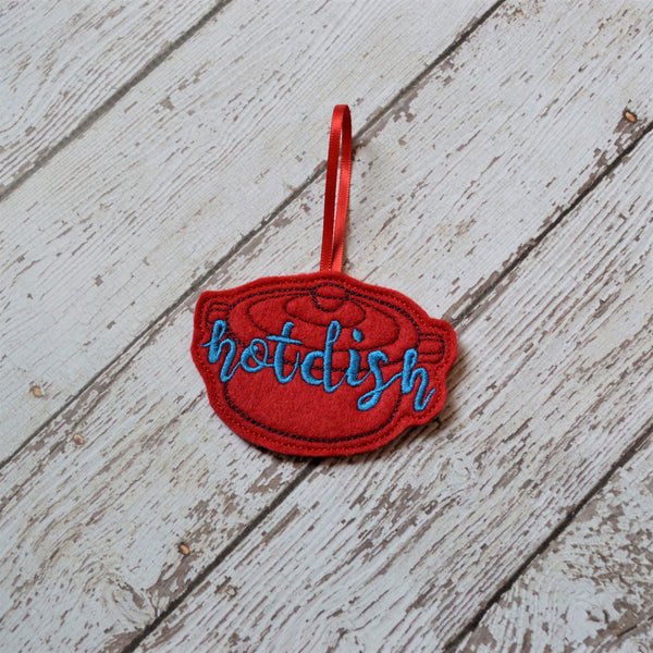 Hotdish Felt Ornament