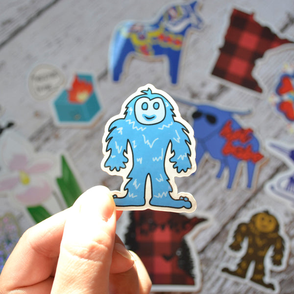 Ready to ship - 'Bigfoot' Vinyl Sticker - 1.7" x 2.2"