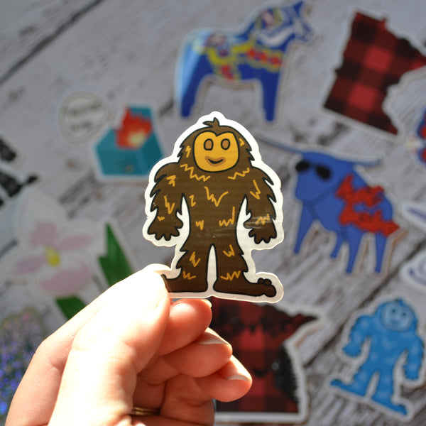 Ready to ship - 'Bigfoot' Vinyl Sticker - 1.7" x 2.2"