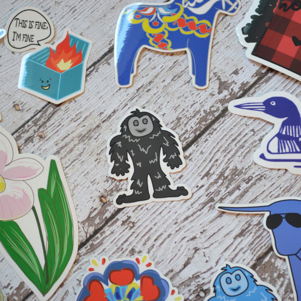 Ready to ship - 'Bigfoot' Vinyl Sticker - 1.7" x 2.2"