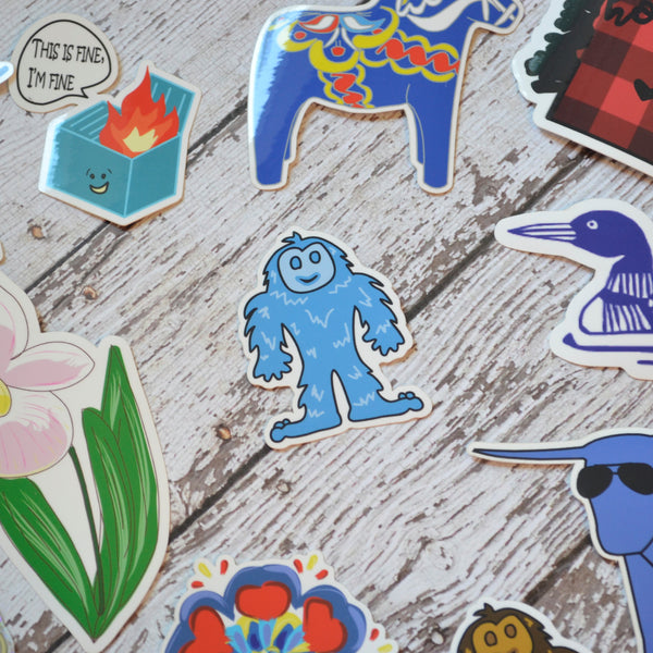 Ready to ship - 'Bigfoot' Vinyl Sticker - 1.7" x 2.2"