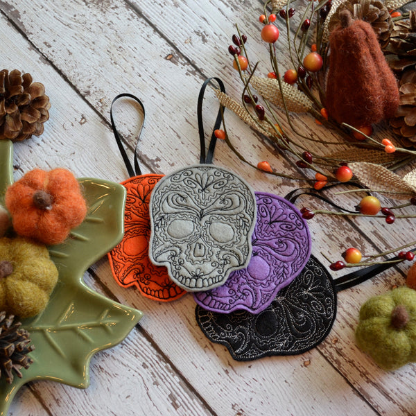 Skull Felt Ornament