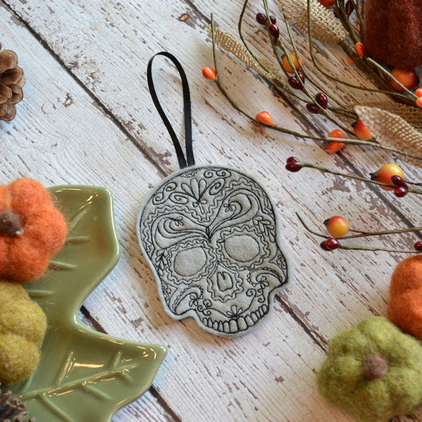 Skull Felt Ornament