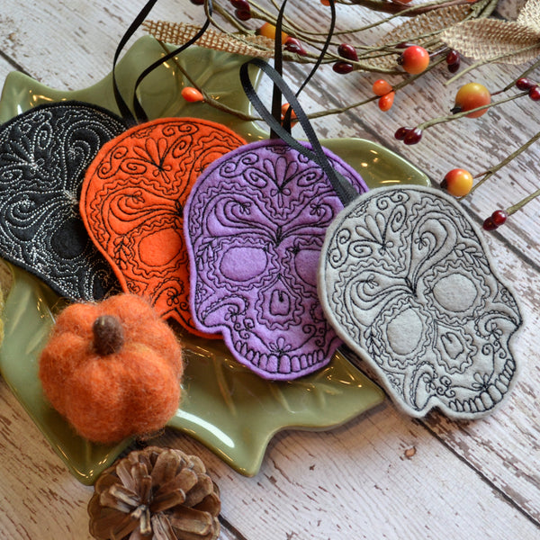 Skull Felt Ornament