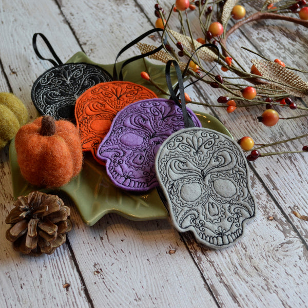Skull Felt Ornament