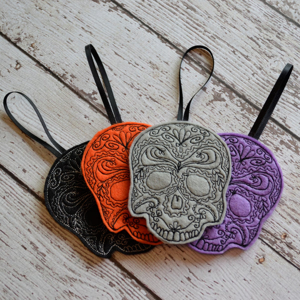 Skull Felt Ornament