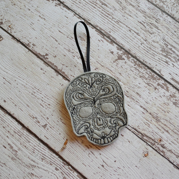 Skull Felt Ornament