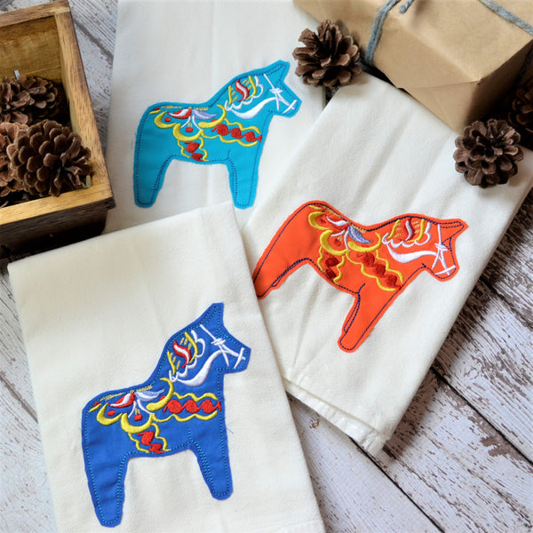 Dala Horse Tea Towel - NEW COLORS AVAILABLE
