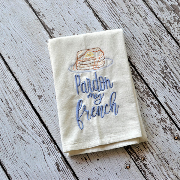 Pardon My French Tea Towel