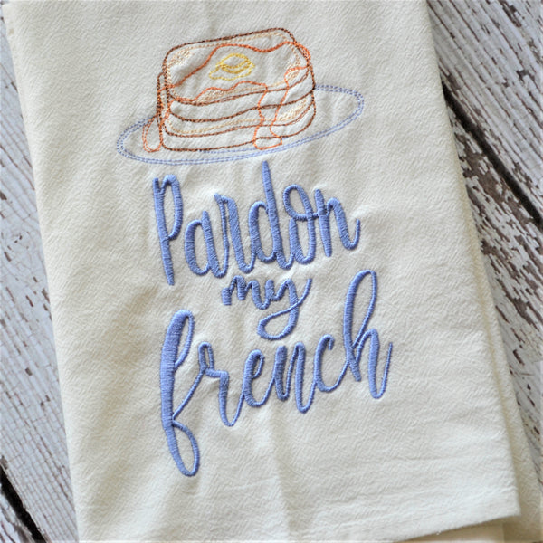 Pardon My French Tea Towel