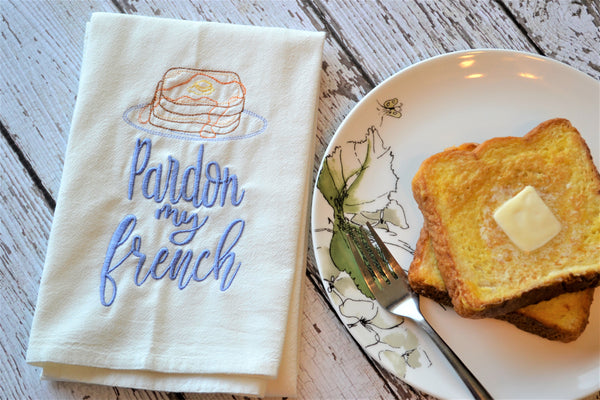 Pardon My French Tea Towel