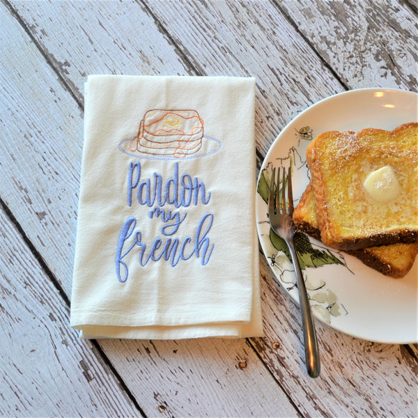 Pardon My French Tea Towel