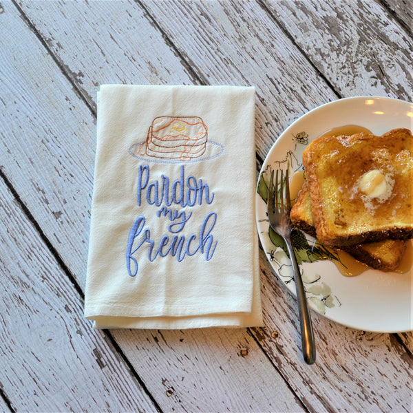 Pardon My French Tea Towel