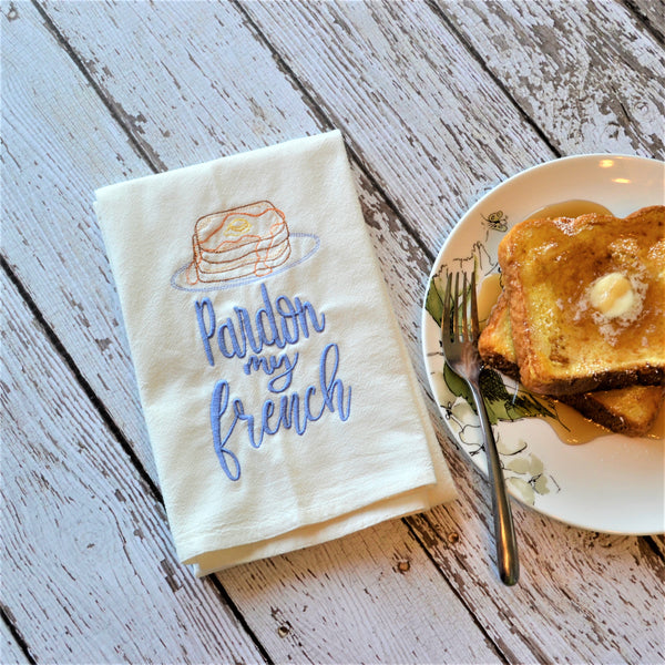 Pardon My French Tea Towel