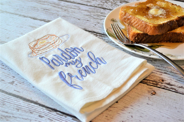 Pardon My French Tea Towel