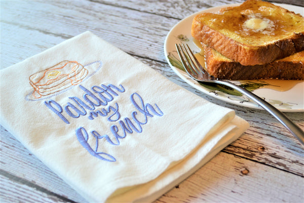 Pardon My French Tea Towel