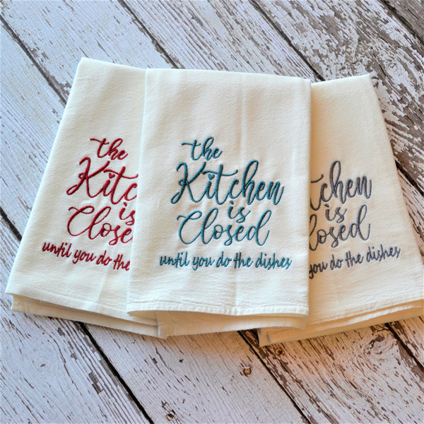 Kitchen Closed Tea Towel